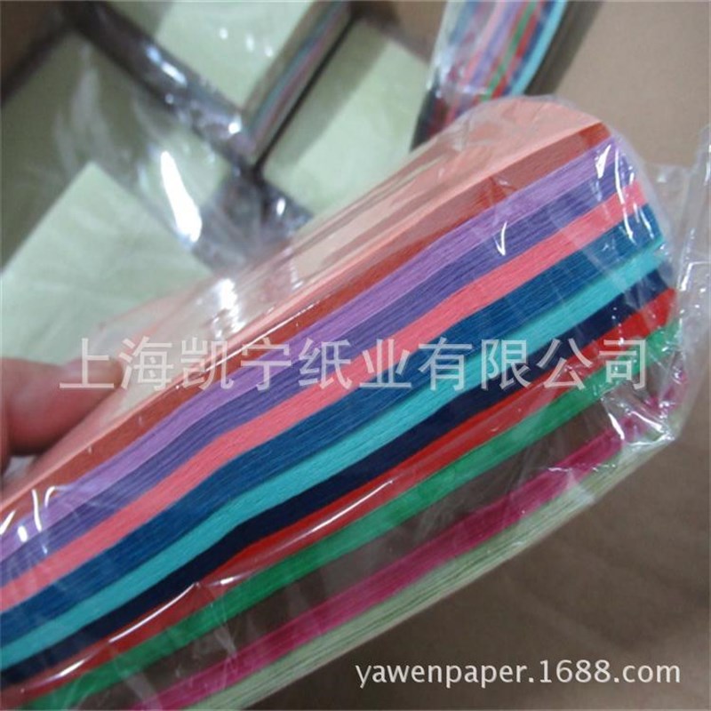 速发供应58克原色5揉纸彩色折纸皱纹纸1手*15/m 200张c包