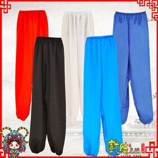 素练古代白色男打底戏笼裤 速发京剧灯曲古装 功裤 越剧小生裤 彩 水裤