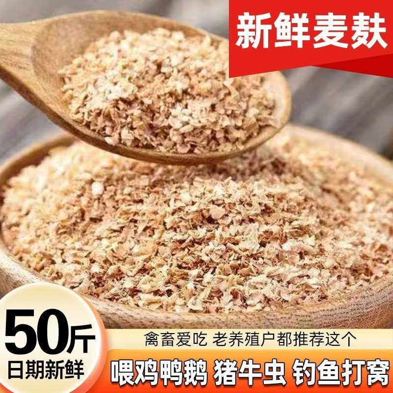 新鲜纯小麦麸皮麦麸禽畜饲料热敷
