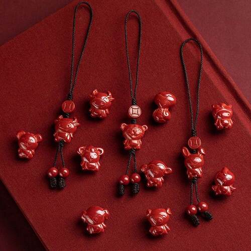 杭州灵隐十二生肖手机链挂件男女