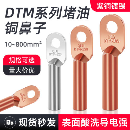 DTM铜鼻子国标加厚紫铜压接端子