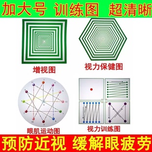 视力训练图视力表散光弱视近视训练眼肌训练增视图缓解眼疲劳保健