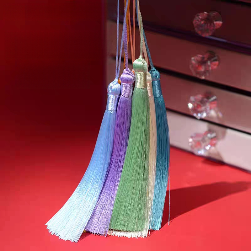 手工DIY吊坠吊穗中国风汉服头饰包包扇子挂件12厘米单色流苏穗子