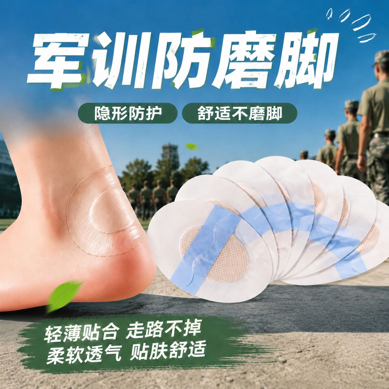军训必备脚后跟侧边防磨神器贴