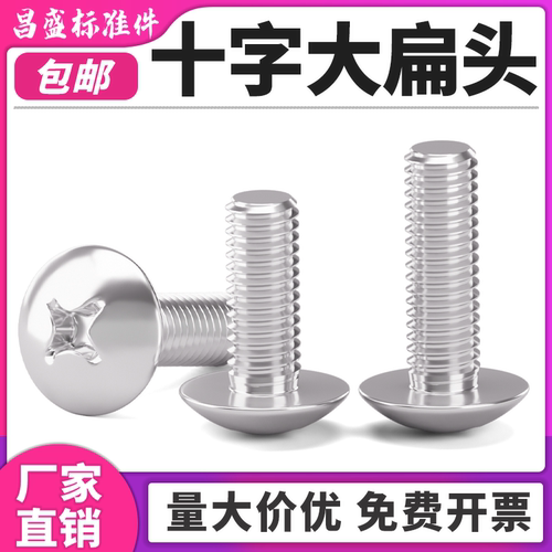 镀锌大扁头十字螺丝厂家直销批发