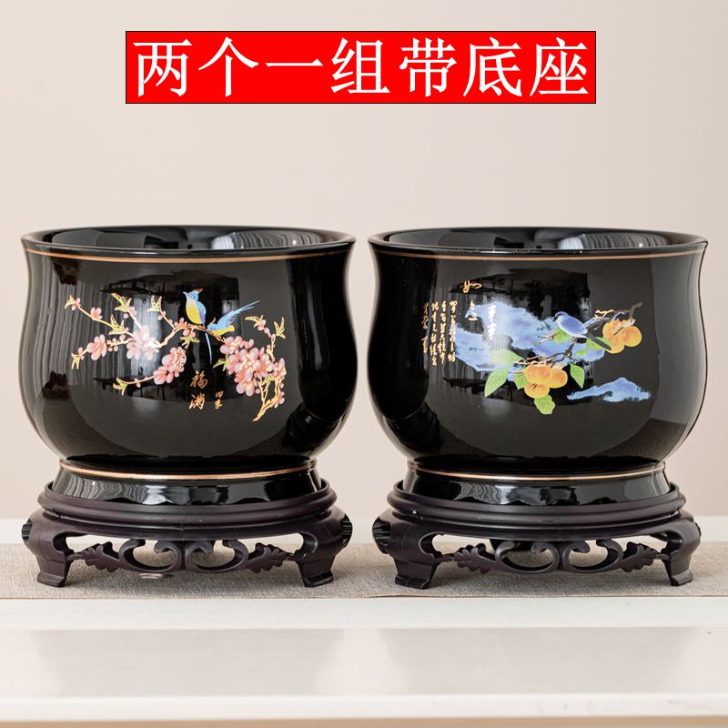 陶瓷大號家用簡約花盆