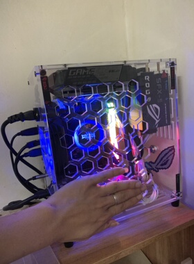 定制亚克力机箱 5mm亚克力cnc 直插短显卡 itx/17x19/sfx 120水冷