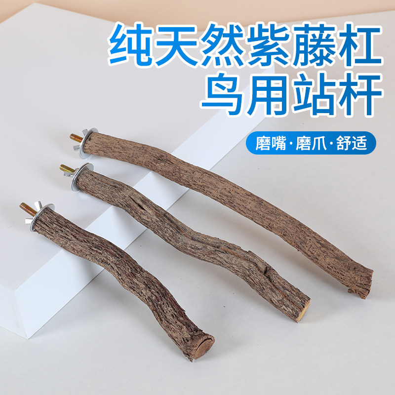 鸟笼装饰站棍木和尚小太阳栖息棒新款鹦鹉树枝站杆天然树藤造景