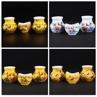 竹鸟笼鸟食罐鸟碗鸟杯子瓷碗鸟笼配件鱼篓鸟食罐景德镇画眉鱼篓