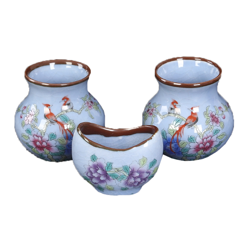 新款包邮精品鸟碗鸟食杯陶瓷画眉鸟食罐鸡心杯水缸盒槽鸟笼杯配件