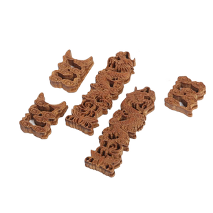 精品画眉鸟笼门花竹制镂空雕刻绣眼颠颏百灵鸟笼竹子鸟笼装饰配件