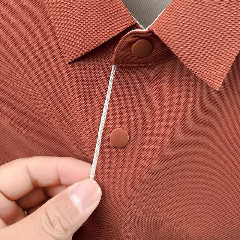 冰丝polo衫男士夏季2026新款商务抗皱运动速干翻领短袖t恤上衣