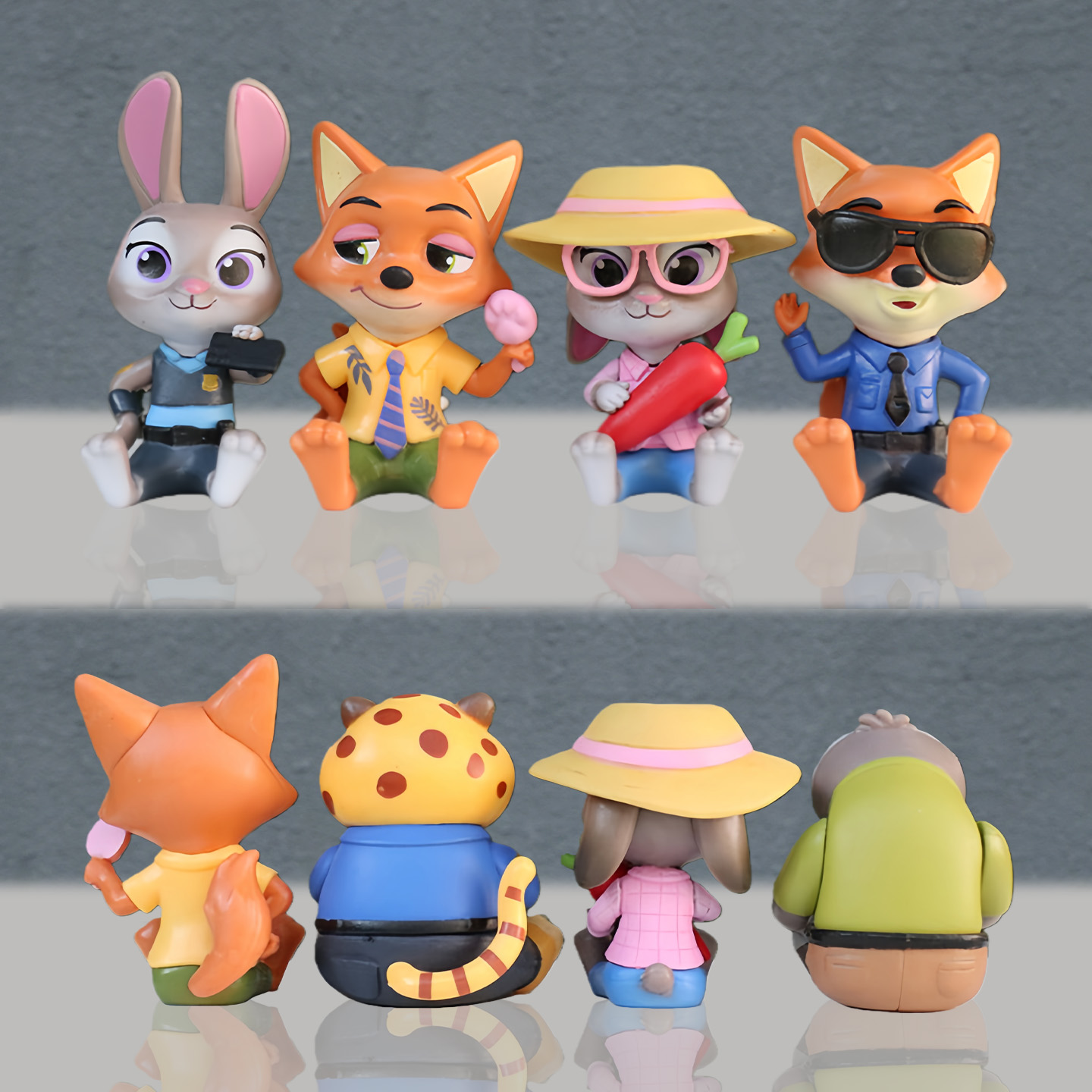 朱迪尼克公仔可爱坐姿疯狂小动物系列潮玩车载桌面装饰品摆件礼物