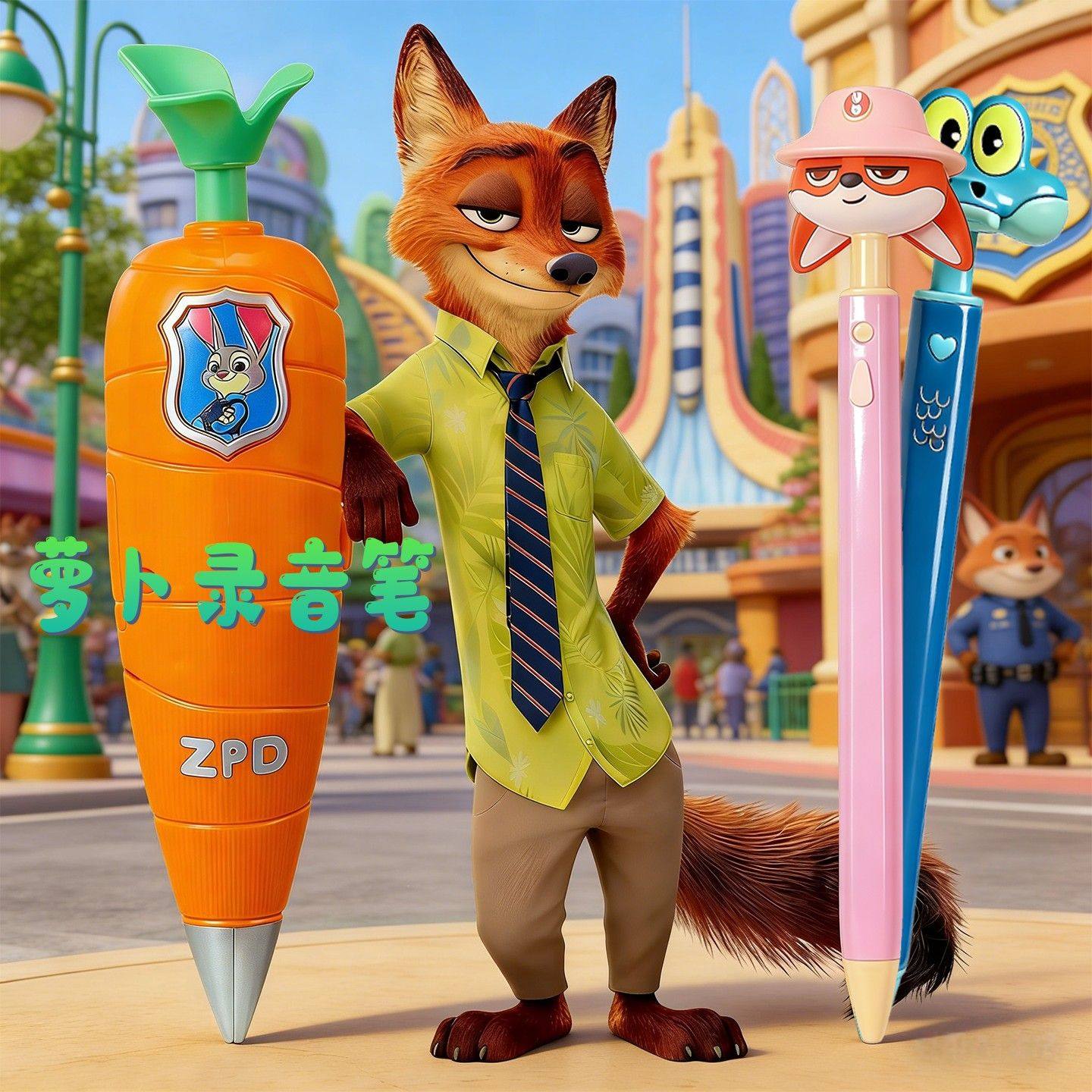 疯狂动物城潮玩玩具可爱尼克按动笔朱迪胡萝卜录音笔正版书写顺滑,模玩/动漫/周边/娃圈三坑/桌游,潮玩盲盒,淘宝优惠券,粉丝福利购,淘宝优惠卷