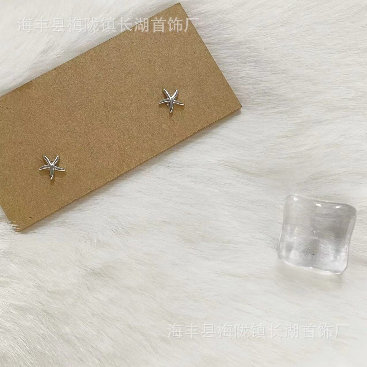 简约耳钉韩国版星星小耳钉足银耳饰个性气质女新款打耳洞精致小众
