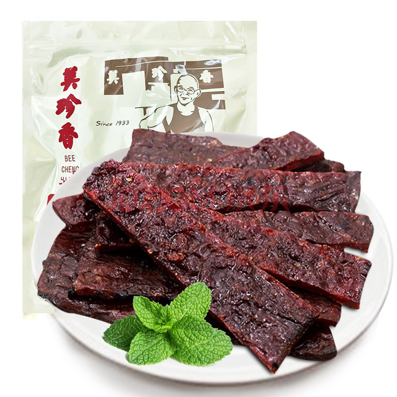 美珍香切片烧烤牛肉250g非真空包装休闲食品零食小吃厂家即日烤制