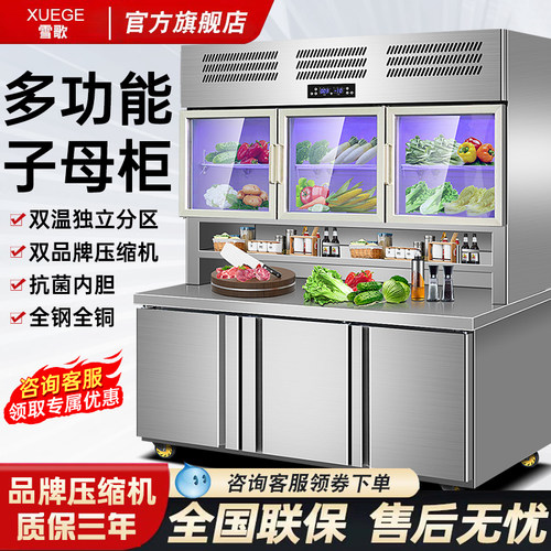 厨房冰箱雪歌不锈钢商用