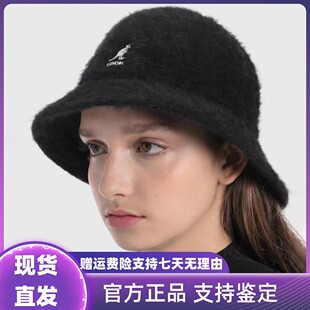 KANGOL袋鼠免税商城正品代购秋冬时尚潮流保暖可爱兔毛渔夫盆帽