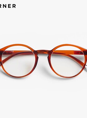 BARNER 复古圆框防蓝光眼镜TR90抗疲劳大框文艺阅读镜