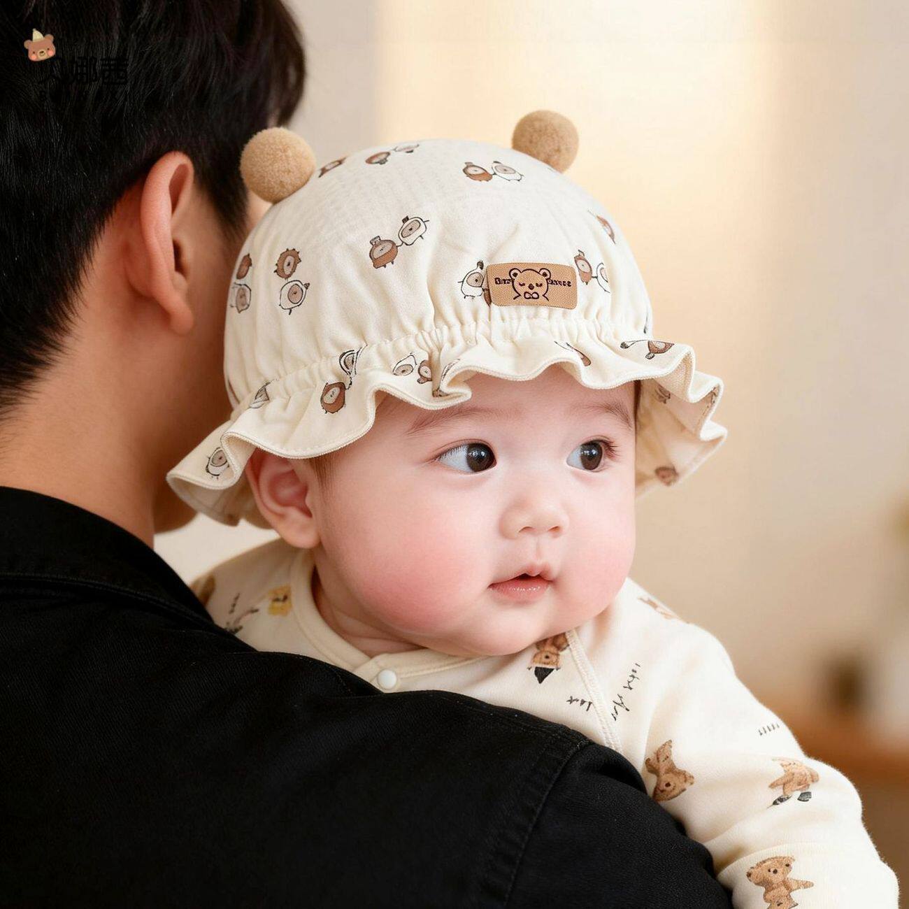 婴儿帽子春秋季薄款初生