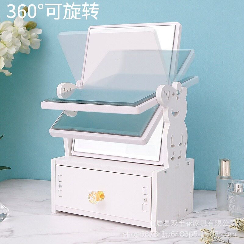 ins风折叠小镜子化妆镜学
