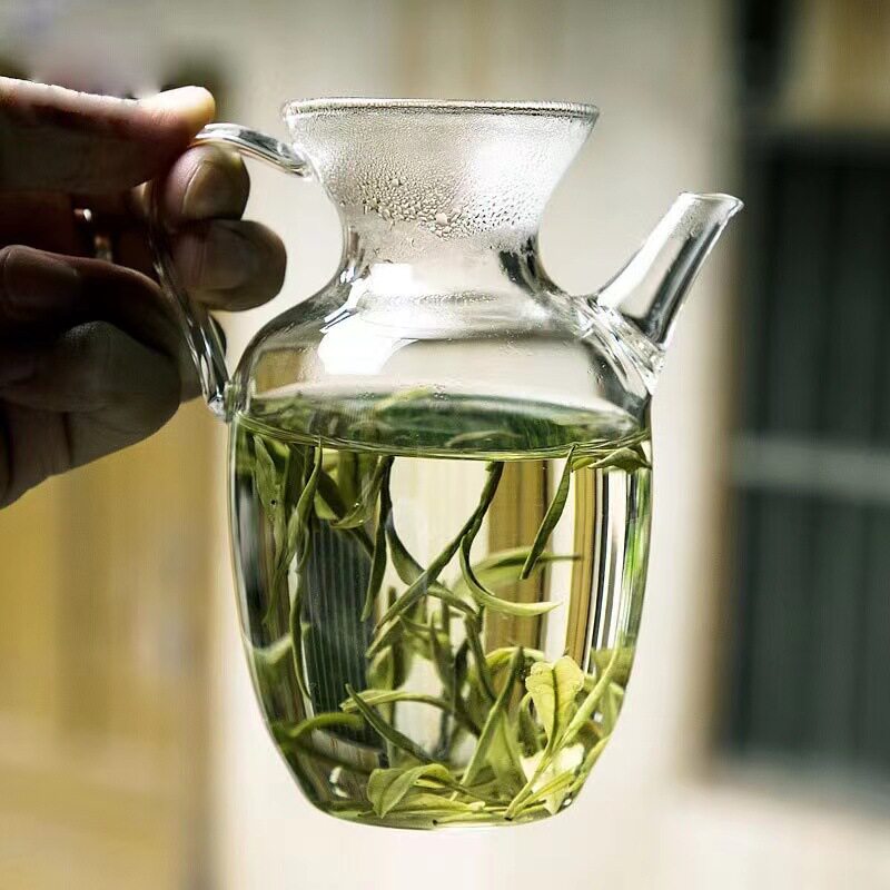 高硼硅仿宋玻璃茶壶泡绿