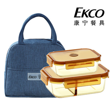 康宁琥珀玻璃量杯泡面碗带盖微波炉加热玻璃碗带盖保温饭盒套装