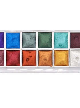 12 Colors Art Supplies DIY Drawing Watercolor Paint Set Kids