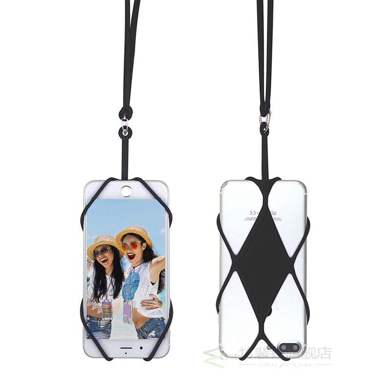 Universal Silicone Cell Phone Lanyard Holder Case Cover Phon