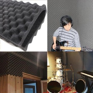 4Pcs 50x50cm Thickness 1.5cm Sound Proofing Acoustic Foam Tr