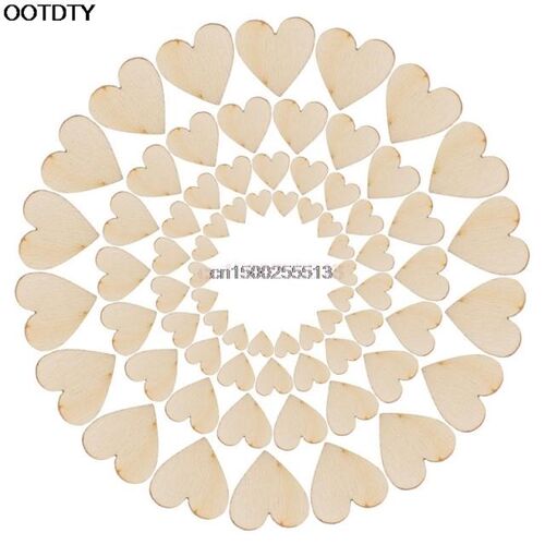 100pcsRustiWoodenLovH