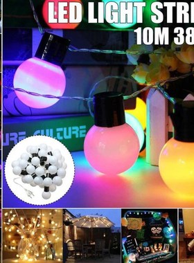 10m Led String Lights Waterproof IP44 With White Ball AC220V