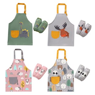 Boys And Girls Waterproof Apron, Cooking, Painting, Gardenin