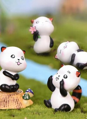Mini Cute Cat Animal Figurine Miniatures Crafts Ornament Fai