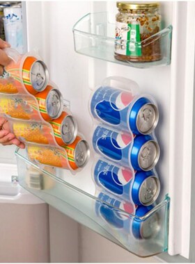 1PC Transparent Drink Bottle Fridge Organizer Portable Fridg