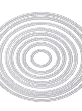 8 pcs Metal Ellipse Cutting Dies Stencils DIY Scrapbooking A