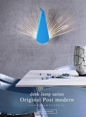Peacock LED Wall Lamps Yfor Bedroom Bedside Lamp Indoor Deco