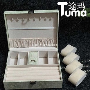 Lizard pattern pu leather jewelry box Princess jewelery stor