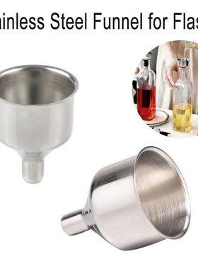 Stainless Steel Funnel Kitchen Oil Liquid Funnel Metal Funne