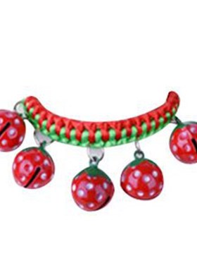 Coolfield 1x Metal nylon Pet Necklace Dog Braised Bell Colla