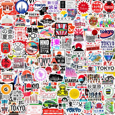 日本TOKYO东京旅行迷你手账贴纸