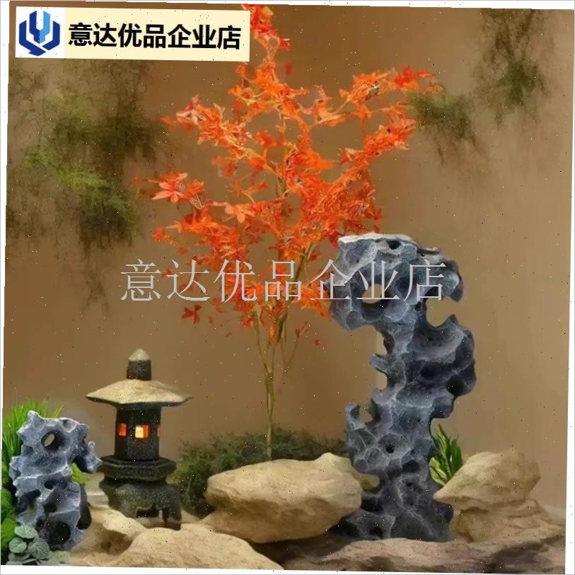 模拟泡沫太湖石假山室内软x装庭院石林造景舞台表演手工雕刻,