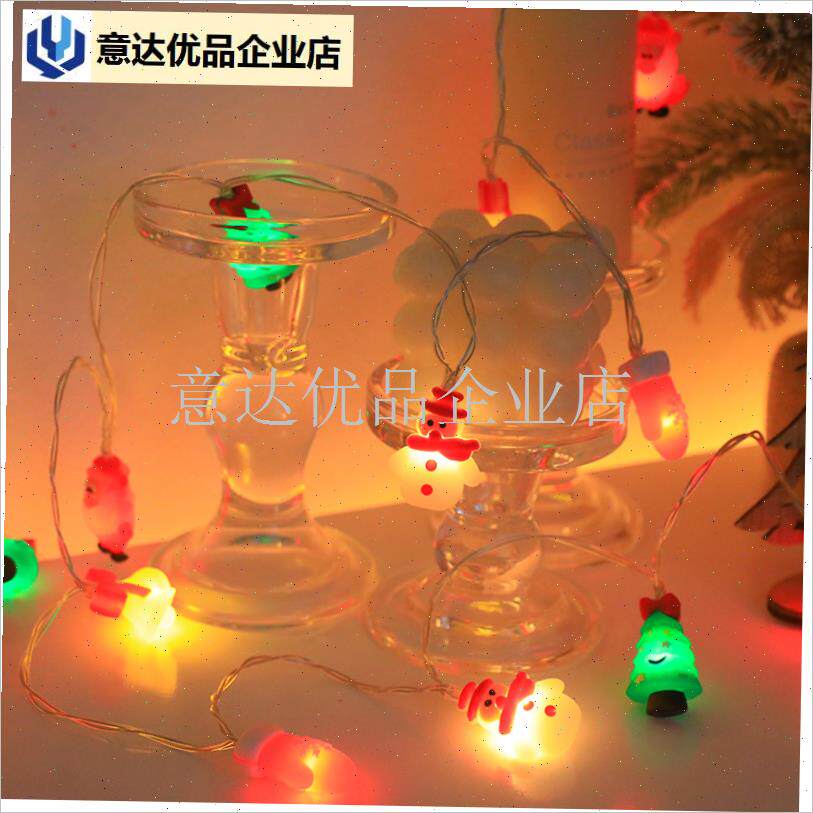 诞节彩灯雪人老人圣诞树r挂饰挂件星星灯装饰灯橱窗店铺场景布置,