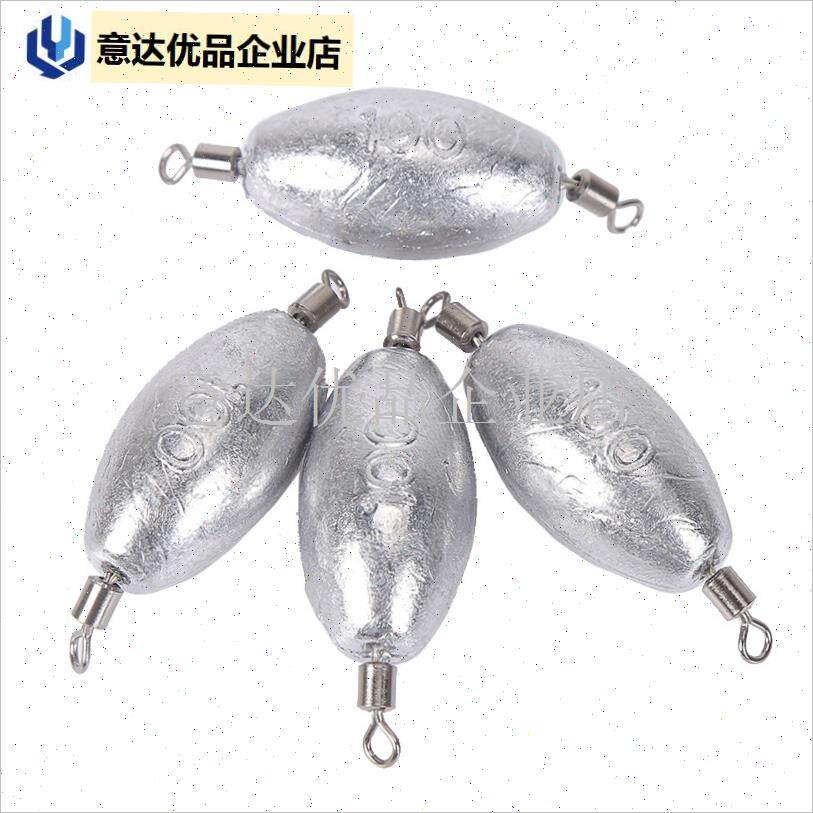 速转环铅坠多功能双环t橄榄带8字环铅坠铅陀渔具配件包邮,