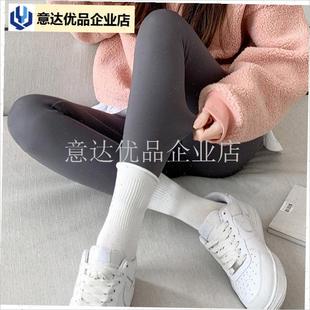 男士鲨鱼裤秋冬季伪娘芭比u裤男加绒加厚保暖跑步运动紧身高腰打,