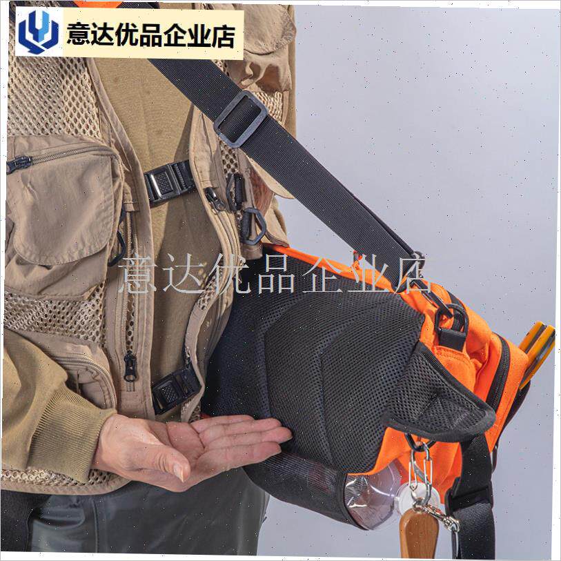 传溪流走钓专用腰包有挂饵u盒和插鱼护孔装备套装渔具路亚收纳包,