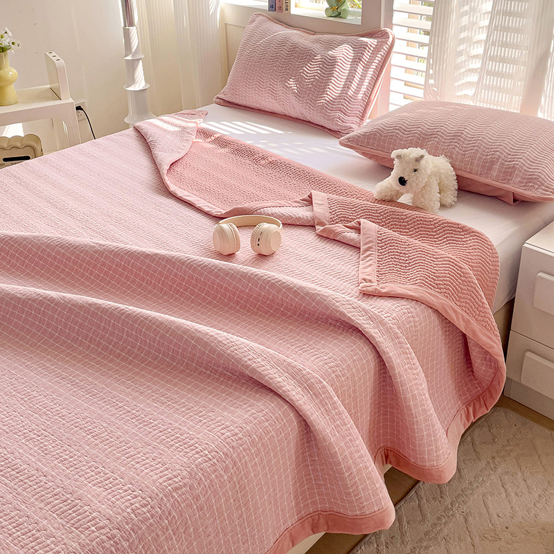 A类床盖一面全棉一面宝宝绒