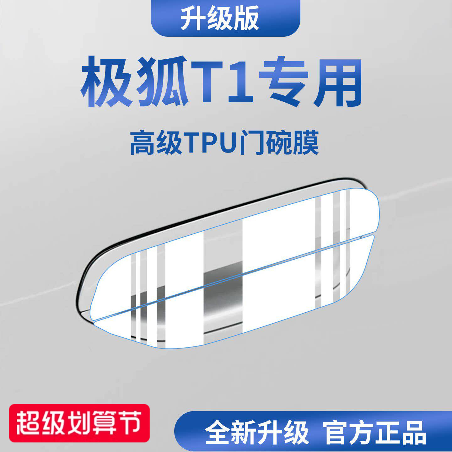 官方正品丨适配极狐T1加厚门碗膜