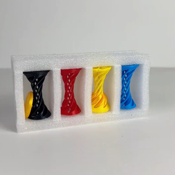3D打印螺旋玩具推推樂解壓小擺件