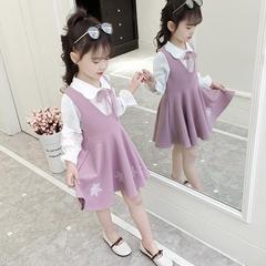日本MN9儿童装4女童秋冬装5连衣裙6长袖7洋气8公主裙子10岁女孩
